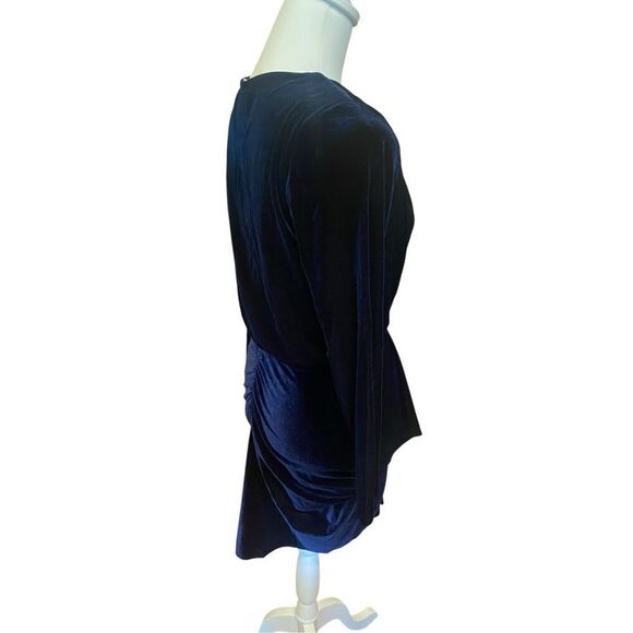 MISA Los Ángeles Velvet Ophelie Sheath Size 8 Dark Navy MSRP: $264 - Picture 10 of 11